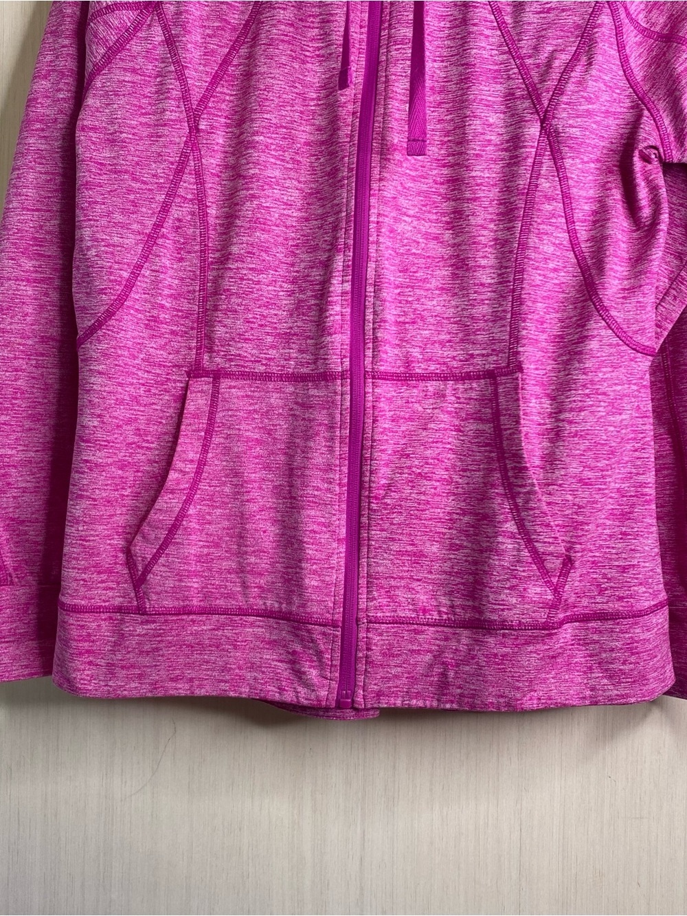 Champion Women’s Duo Dry Full-Zip Hooded Athletic Performance Jacket Pink Large - Picture 4 of 8